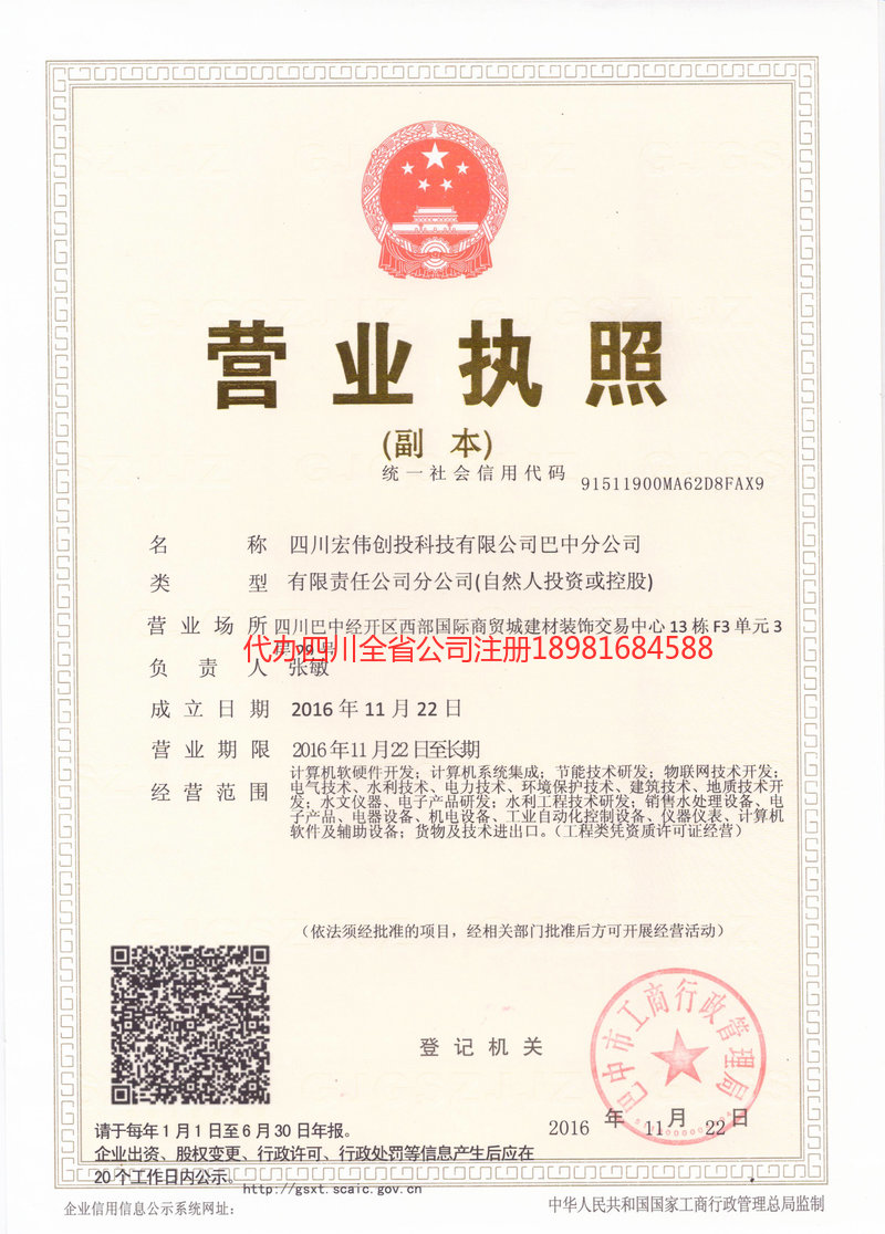 靖西靖西宏伟创投科技有限公司